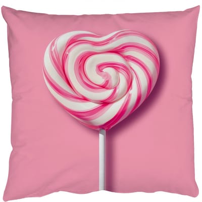Sierkussens - Kussentjes Woonkamer - 50x50 cm - Snoep - Lolly - Hart- Roze