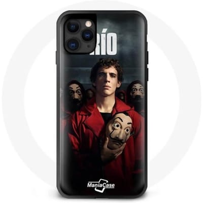 Coque - La Casa De Papel - Rio - Souple - Noir - iPhone 11