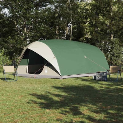 vidaXL Tunnel tent met dak met opslag Groen 500 x 348 x 200 cm taft