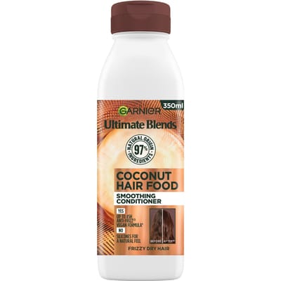 Garnier Ultimate Blends Egaliserende Hair Food Kokos Conditioner voor Pluizig Haar 350 ml
