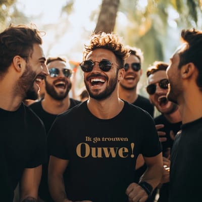 Vrijgezellenfeest shirt voor heren Ik ga trouwen ouwe-Maat S
