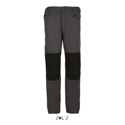SOL'S Men´s Workwear Trousers - Metal Pro LP01560 - Dark Grey (Solid)/Black - 5XL (56)