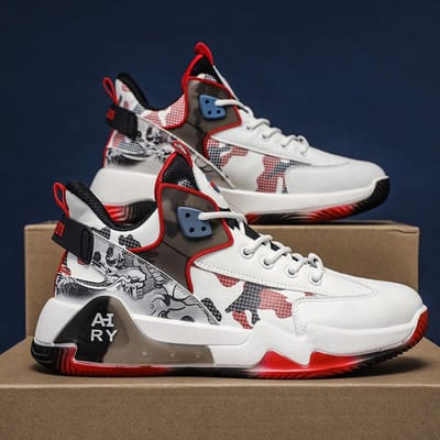 Herenschoenen Basketbalschoenen Veterschoenen Mode Hardloopschoenen Lente en Herfst Nieuwe Sportschoenen Herenschoenen 44 gray