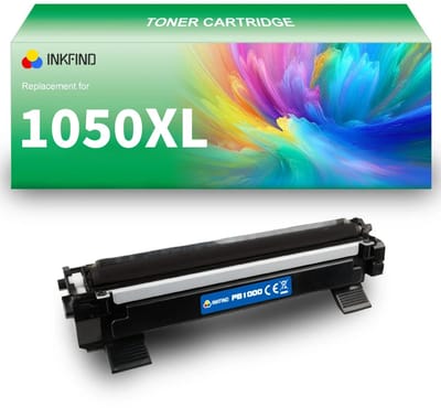 INKFIND TN-1050XL tonercartridge compatibel met Brother 1050 TN1050 TN-1050 TN1000 TN-1000 - 1-pack Zwart (extra hoge capaciteit)