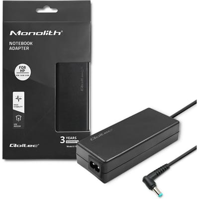 Qoltec laptopstroomadapter voor HP 65W |   19,5V |   3.33A |   4,5*3,0 + pin |   Slank