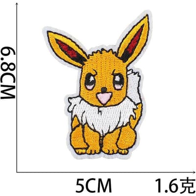 Pokémon Cartoon Borduurstof Sticker Pokemon Patch Sticker Computer Borduur Chapter Jongen Marvel Borduurstickers no. 10~_3 pieces