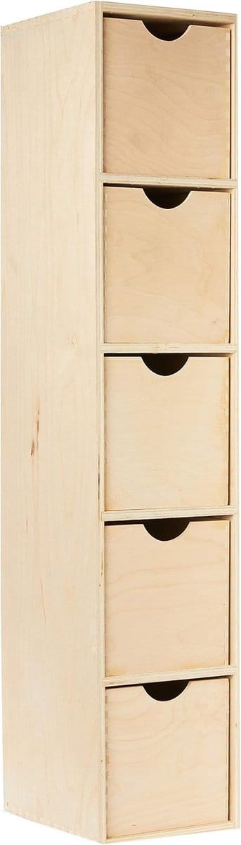 Lade-element - Opbergkastje - Bureau Organisatie - Vijf Lades - 86cm Hoog