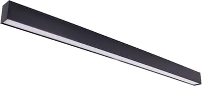 DAN Plafondlamp - LED Batten - LED Armatuur - Aanpasbare kleur CCT - 36W - 5430 Lumen -Keuken / Woonkamer / Bureau - Zwart - 1200mm