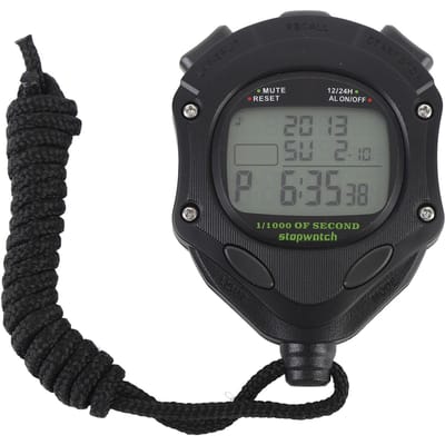 Chronomètre numérique Minuteur Grand affichage Veilleuse Fonction alarme Minuteur électronique de sport polyvalent pour entraîneurs gray