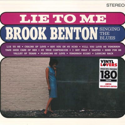 LP Plaat BROOK BENTON - Lie To Me - Brook Benton Zingend Th 6785440 Vinyl Liefhebbers 2016 Europa Soul/Funk