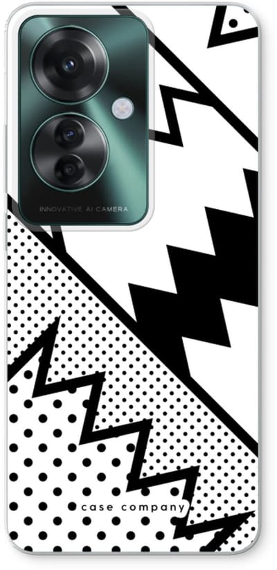 Case Company® - Hoesje geschikt voor Oppo Reno 11 F hoesje - Pop Art #5 - Soft Cover Telefoonhoesje - Bescherming aan alle Kanten en Schermrand
