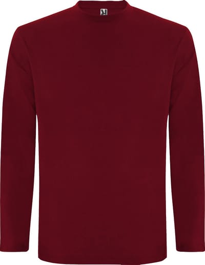 Donker Rood Effen t-shirt lange mouwen model Extreme merk Roly maat XL