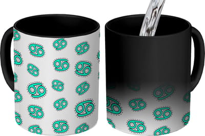 Magische Mok - Foto op Warmte Mokken - Koffiemok - Kreeft - Astrologie - Zodiac - Design - Magic Mok - Beker - 350 ML - Theemok