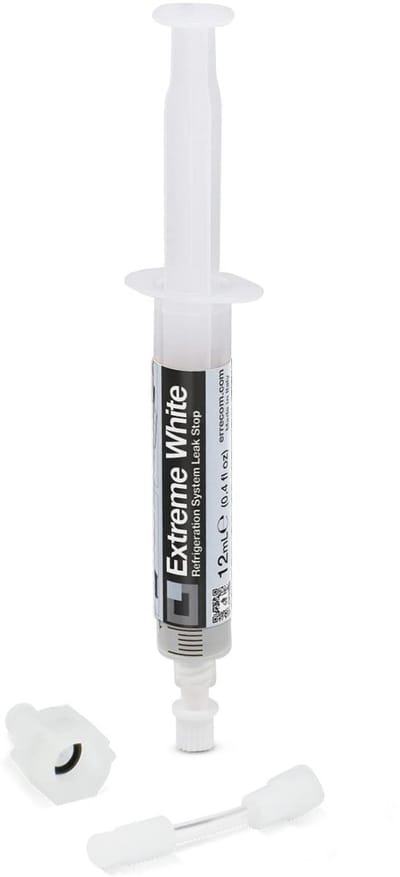 Refrigerant Leak Stop voor Koelkasten – 12 mL, Geschikt voor Hermetische Compressoren, Inclusief 1/4 SAE Adapter