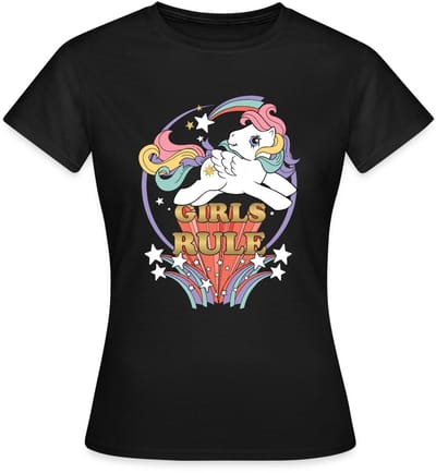 My Little Pony Retro Girls Rule Statement T-Shirt Dames