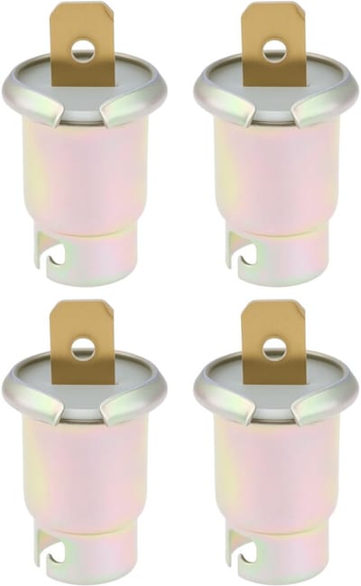 Dailygoods- Lamphouder Goud - 4x Lamphouders - Compatibel met Jawa/CZ - Plug-in Installatie - Instrumentverlichting - Hoge Temperatuurbestendigheid - Lampfitting