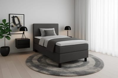 Boxspring DreamLux - 70x200 Compleet - Antraciet Glad - BalBedden
