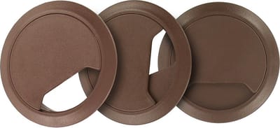 TQ4U Kabeldoorvoer - ABS Kunststof - Ø 60 mm - Verstelbaar - Bruin - 3 stuks