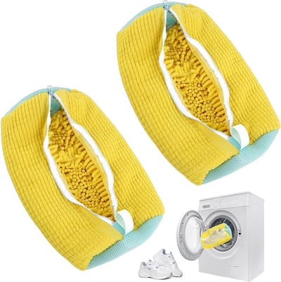 Waszak voor Schoenen met Rits - Geschikt voor Alle Schoenen en Maten, Ideaal voor de Wasmachine, Beschermt en Reinigt Schoenen tijdens het Wassen