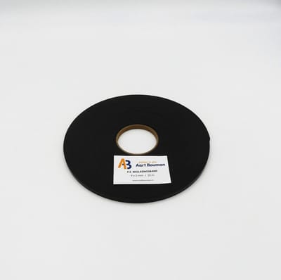 Glasband 9 x 2mm antraciet - rol 25m