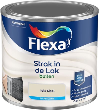 Flexa - Strak In De Lak Buitenlak Zijdeglans - Iets Sisal - Mengverf - 500 Ml
