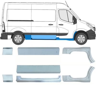 Reparatiepaneel set voor Renault Master 2010- / Links + Rechts