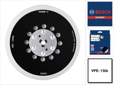 Bosch Accessories 2608900006 Expert Multihole universele steunpad, 150 mm, zacht Diameter 150 mm