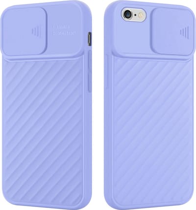 Cadorabo Hoesje geschikt voor Apple iPhone 6 / 6S in Mat Paars - Beschermhoes van flexibel TPU-silicone en met camerabescherming Case Cover Etui