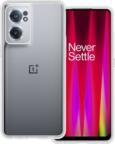 Hoesje Geschikt voor OnePlus Nord CE 2 - Sterk & Shockproof - Hoes Cover - Siliconen Case - Transparant