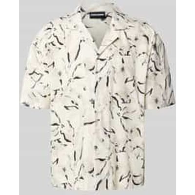 Relaxed fit vrijetijdsoverhemd met labelstitching, model 'Novo'