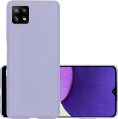 Hoesje - Geschikt voor Samsung Galaxy A22 4G - Sterk & Shockproof - Hoes Cover - Siliconen Case - Rood