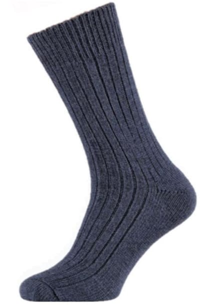 Angro - 3-Pack - Stevige Noorse Sokken - Merino Wol - Meraklon - Heren / Dames - denim - 48-50 - 125006000