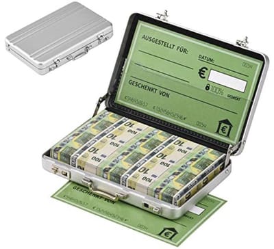 Geldkoffer als Cadeau voor Huwelijk en Verjaardag - Mini Aluminium Aktetas voor Creatieve Geldverpakking
