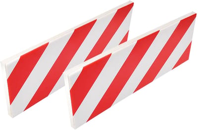 IWH Autodeur beschermstrips voor garage, wit/rood