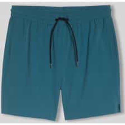 Tom Tailor Denim - Ultralichte relaxed fit shorts - Maat S - tide petrol