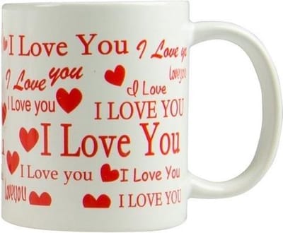 Arti Casa Mok I Love You 300 Ml Keramiek Wit/rood