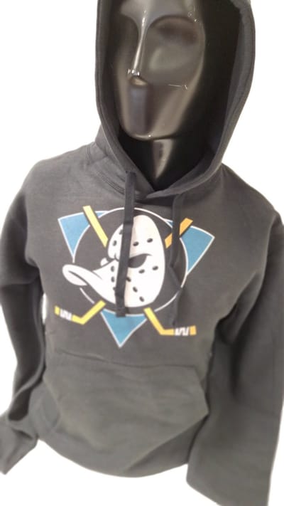 MIGHTY DUCKS - HOODIE -BLACK- L