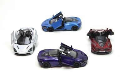 Mclaren 720S Pull-back motor 1:36 Staal Die-cast 4 kleuren verkoop per stuk Kinsmart Auto