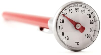 SnelShoppen - Steakthermometer Analoog -10°C tot 100°C | Roestvrijstalen Kerntemperatuurmeter voor Vlees | Insteeksonde 10cm voor Grillen en Braden |