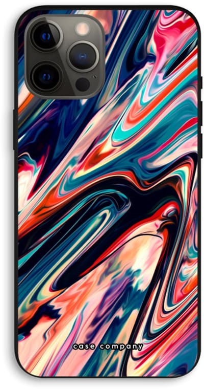 Case Company® - Hoesje geschikt voor iPhone 12 Pro Max hoesje - Quantum Being - Biologisch Afbreekbaar Telefoonhoesje - Bescherming alle Kanten en Schermrand