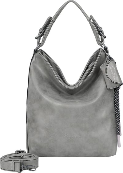Fritzi aus Preußen Schoudertas Bitzi01 Jive Hobo Bag Metallic Shell Taupe