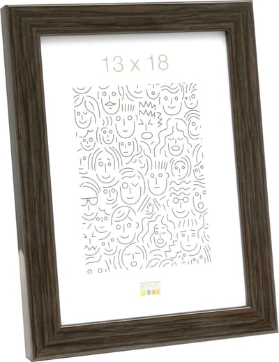 Deknudt Frames fotolijst S46RH7 - bruin wortelhout - foto: 13x18 cm