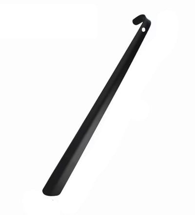 Extra lange Schoenlepel - XL schoenlepel - 42 cm - Zwart - Metaal - Schoen lepel - Schoenen aantrekken zonder te bukken - Met ophang oog - CHPN