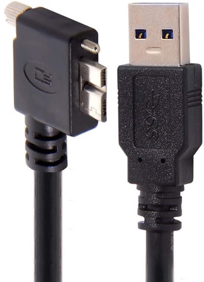 Allecto - Usb 3.0 Micro-B Kabel 90° Hoek - Ideaal voor Industrie