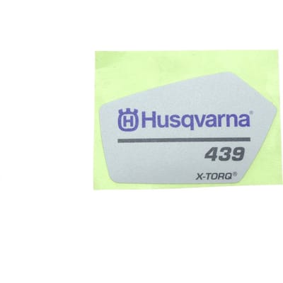 Husqvarna 439 starterkap sticker