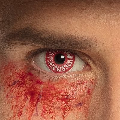 Boland - Paar weeklenzen Blood burst - Volwassenen - Halloween en Horror - Halloween contactlenzen - Horror
