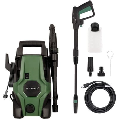 BRASQ Hogedrukreiniger HPW 105 - Terrasreiniger - Hogedrukspuit - 1400W - 105 bar - 426 L/H - Complete set