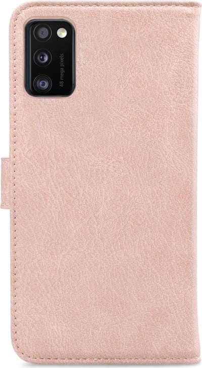 My Style Telefoonhoesje geschikt voor Samsung Galaxy A41 Hoesje | My Style Flex Wallet Bookcase Portemonnee | Pasjeshouder voor 3 Pasjes | Telefoonhoesje voor Pinpas / OV Kaart / Rijbewijs - Roze