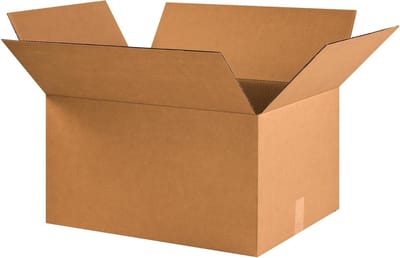 Gegolfde dozen - Verhuisdozen verzenddozen - Spullen verpakken - Stevig materiaal - 22 x 17 x 12 inch - Kraft
