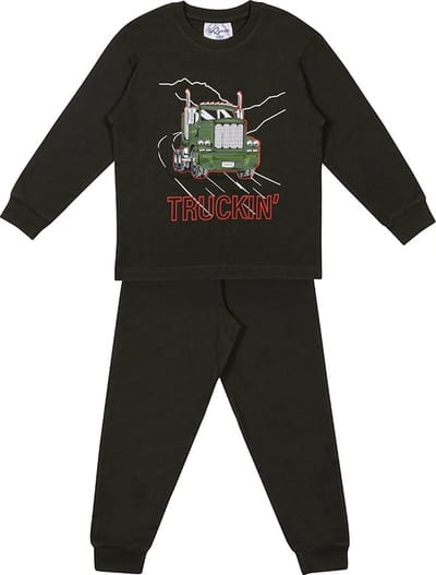Fun2Wear - Truckin | Groen meisjes jongens - Katoen - Maat 110/116